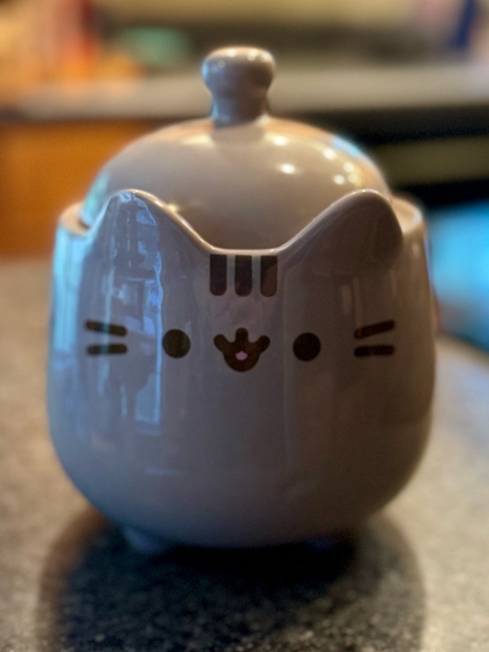 Pusheen the Cat Gray Culturefly Large Lidded Ceramic Treat Jar